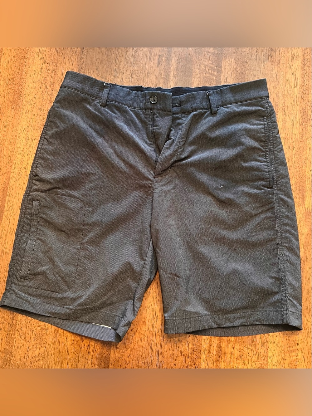 Greg Norman Collection Men's Black Flat-Front Shorts